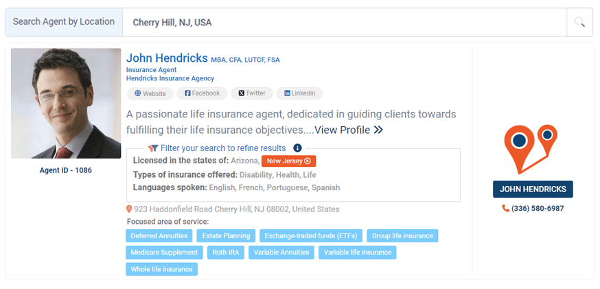 Insurance Directory Listing